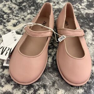 Zara Kids Blush Pink Dress Shoes